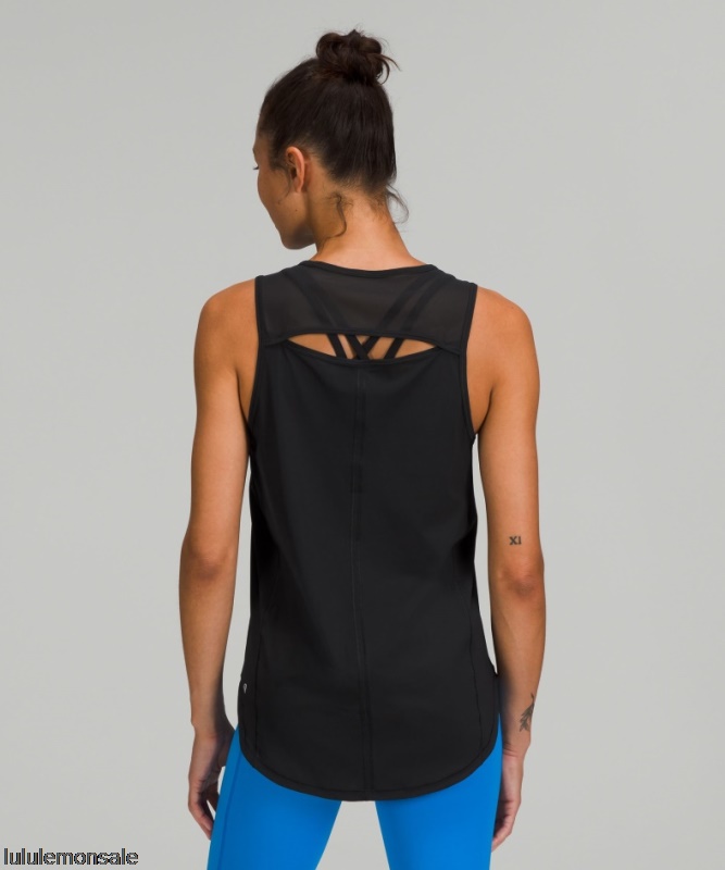 Lululemon Damen DELULU548 | Schwarzes Sculpt Tanktop